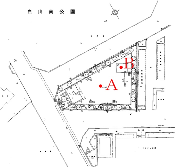 白山南公園測定地点