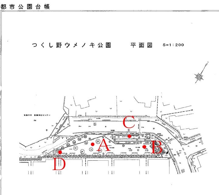 つくし野ウメノキ公園測定地点