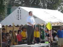 第69回我孫子中学校体育祭で挨拶1