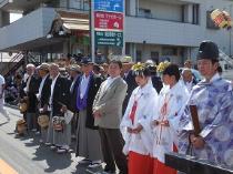 竹内神社例大祭式典で挨拶1